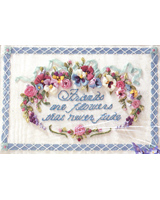 This silk ribbon project would make a beautiful gift for any dear friend.