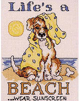 BOWSER'S REMINDER TO THE SEA SIDE CROWD...LIFE'S A BEACH...WEAR SUNSCREEN!