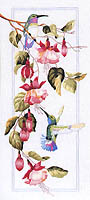 Enjoy colorful hummingbirds feeding their way into your home.
