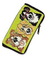 For the pet lover in all of us.This counted cross stitch eyeglass case / cellphone case is designed by Linda Gillum from Kooler Design Studio.