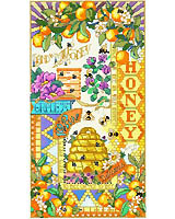 Honey bees frolic in this intricate design by Nancy Rossi.

An exclusive reissue of a long-unavailable design now available as a chart.
