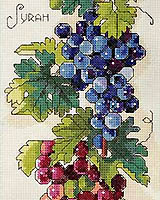 Tasty Grape Harvest Bell pull! Plants ablaze with the brilliance and abundance of the fruit of the vine.