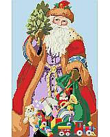 Santa is delivering toys to good boys and girls!
Decorate your space in jolly charm with this Santa cross stitch design from Kooler.
