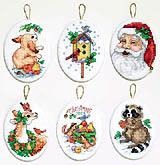 Bring the joy of the forest into your home and onto your tree with these lovely wildlife creatures and Santa, himself, ornaments.