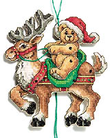 Head over heels with excitement! The anticipation of a long-awaited journey on Christmas Eve has this reindeer and passenger jumping for joy at the prospect of a trip around the world. Cute and creative jumping ornaments with moveable parts.