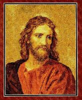 A gorgeous rendition of a portrait painted by Heinrich Hofmann, of Christ depicted at age 33. This religious piece would look inspiring with any décor. A portrait so rich in detail, it almost seems real. This piece pops right off the fabric! The rich earth-tone colors are used to create elegant hues and shading effects.