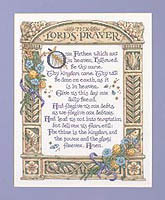 The Lord's prayer has so much meaning for Christians throughout the world, and this exquisitely detailed design features the prayer in its entirety. What a wonderful gift this counted cross stitch piece would make!