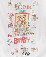 B's  Abound on this 'B' is for Baby afghan!