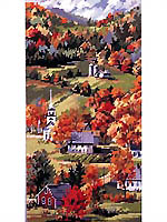 Can't you just smell the fall air and feel the cool New England breeze when you look at this design? The rich colors and exquisite design are simply gorgeous.
