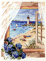 BEACH PARADISE; INSTANT GET-AWAY! Enjoy this cottage view overlooking a long, sandy stretch of beach. Find refuge to rejuvenate and relax. Feel the rustling winds, take long walks and smell the hydrangeas.