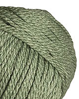There are 11 colors, both solid and variegated in this well named worsted weight yarn of 50% Merino and 50% Silk. Luxury for everybody.