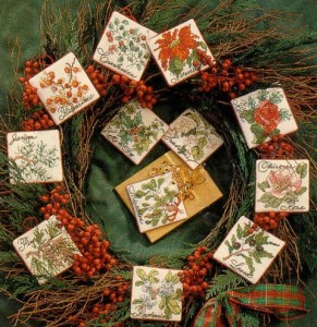 Christmas Botanical ornaments