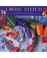 The calendar features twelve months each of Cross Stitch pictures and how-to patterns, charts, and instructions. This calendar's dates match the years 2024