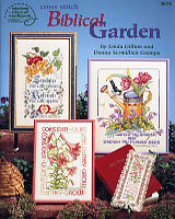 Cross Stitch Biblical Garden is full of inspiring words from the Bible intermingled with flowers and fruits from the garden. 