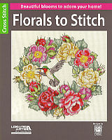 Beautiful blooms to adorn your home. 16 pages of cross stitch blossoms to stitch up on towels, bookmarks, pillows and more. 