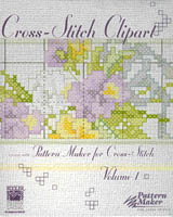 The Cross-Stitch Clipart Volume 1 includes over 300 designs by Kooler Design Studio. Use these professionally created designs with Pattern Maker for cross-stitch to enhance your own cross-stitch creations.