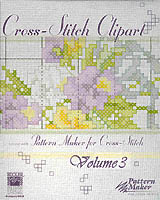 The Cross-Stitch clipart CD Rom includes over 300 designs by Kooler Design Studio. Use these professionally created designs with Pattern Maker for Cross-Stitch to express your own creativity.