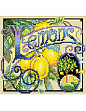 Lemons - PDF: When life gives you lemons, decorate your home with this vibrant citrus-inspired cross stitch art!

