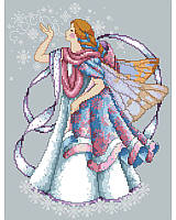 This chilly Faerie blowing icy kisses by Barbara Baatz is the perfect accent to any faerie lover's winter décor! It features an ice pixie, clad in cozy pastels with transparent wings that shimmer with wintery snowflakes.  
