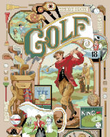 Antique Memorabilia and images of the golf scene revive memories of a fun-loving relaxing sport! 
