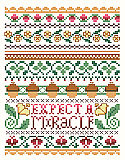 Expect A Miracle - PDF: The epitome of classic cross stitch, ‘Expect a Miracle’ says it all and will fit into any traditional décor.   