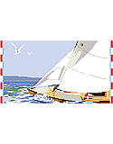 Sailing  - PDF: This project makes you wish to be sailing on the ocean breezes.