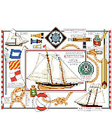 Add this nautical piece to your wall décor at your seaside home or cabin.  