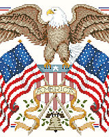 Display your American pride with this beautifully detailed American Eagle design.