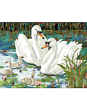 Swan Lake - PDF: Bring this fairy tale to life with this beautifully-colored and richly detailed counted cross stitch pattern that is easy enough for the beginner yet stimulating enough for even the most advanced stitcher.
 