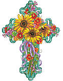 Summer Season Floral Cross - PDF: Bring bright, cheerful spirit into your space with this beautiful cross floral design.
