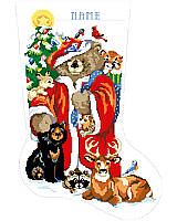If you're spending your holiday season curled up in a cozy cabin in the woods
(or even if you just wish you were) then this woodland stocking is perfect for you. 
