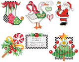 PDF Download- Part one of a set of four matching Christmas ornaments.
