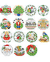 Just a little something special for people too nice to forget. Thirty delightful Counted Cross-stitch ornaments to grace wreath, tree or package