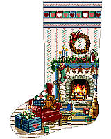 Home For Christmas is another of our coveted Heirloom Stockings designed by Sandy Orton. 