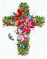 Winter Floral Cross is as beautiful as those Holiday flowers in & outside your door.