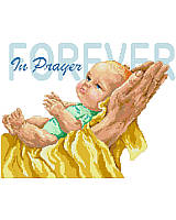 Inspirational and Provocative! A beautiful rendering of baby and parent inspiring all to pray without ceasing. 