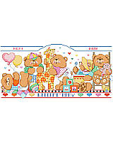 Show your baby bear just how much you care with the cheerful, personalized wall art that is sure to brighten the nursery.