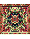 Persian Tapestry - PDF: With fabulous exotic design and stunning contrasting shades. This classic Persian tapestry is perfect for bohemian room décor, and this piece will make a bold statement in any room!